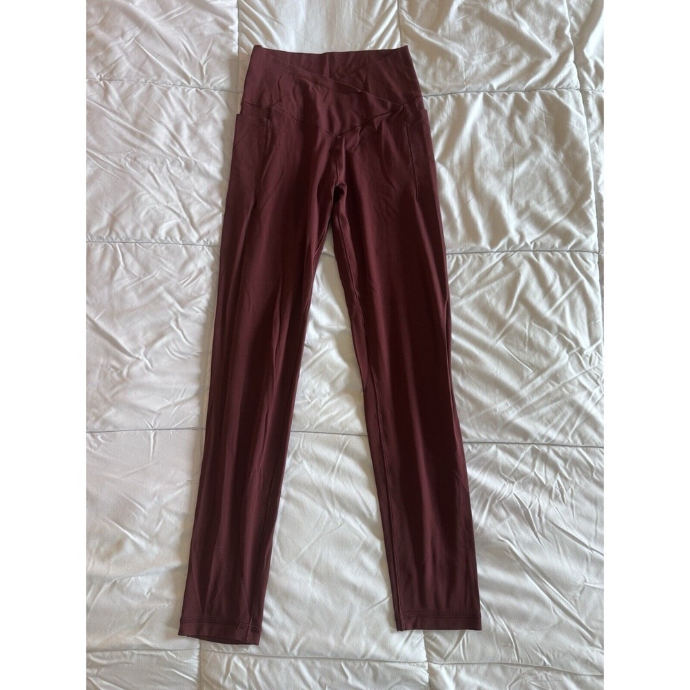 Aerie OFFLINE Real Me High Waist Crossover 7/8 Legging Red Size Medium, Stretch